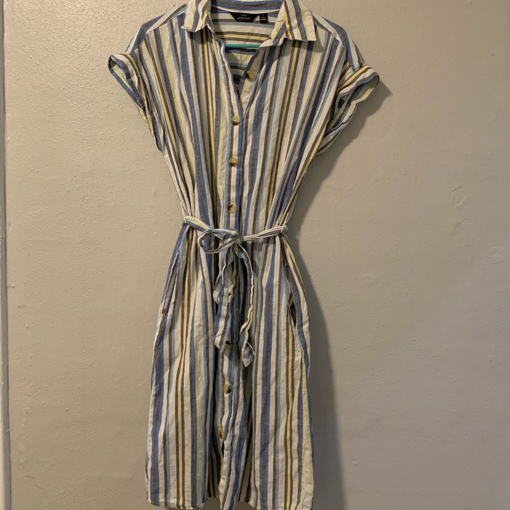 NO LONGER AVAILABLE: Mlle Gabrielle linen striped dress!